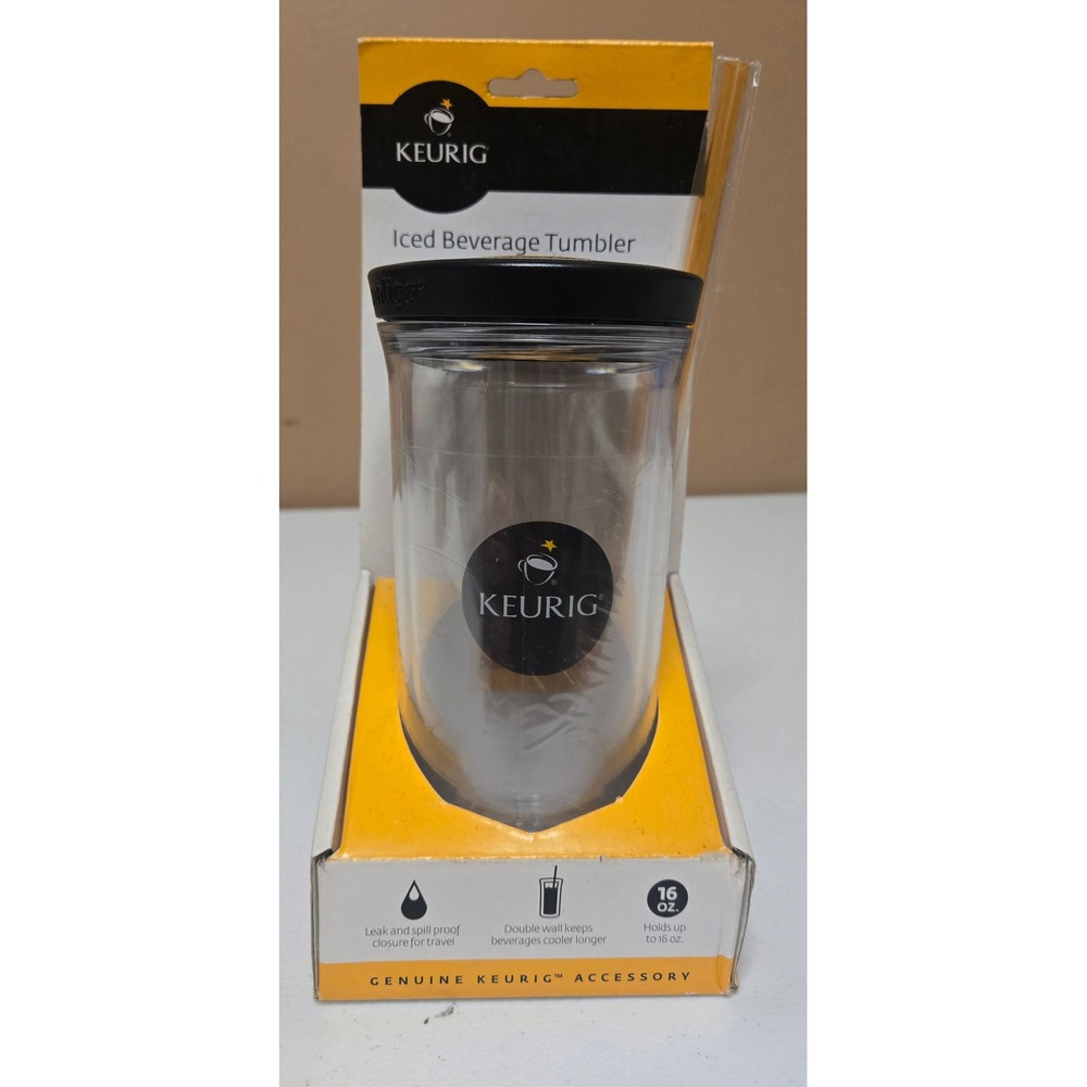 Keurig Contigo Iced Beverage Tumbler 16 Oz Autoclose Straw Model 40562 Original